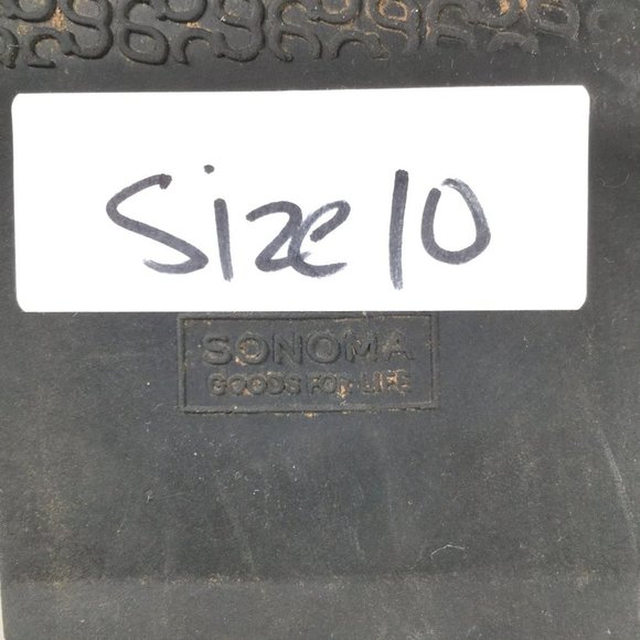 Sonoma Women's Leather Quilted Tall Boots Buckle Detail Black Size 10 - Picture 8 of 10